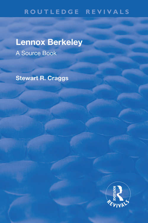 Book cover of Lennox Berkeley: A Source Book