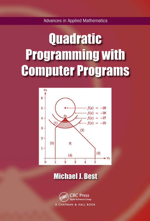 Book cover of Quadratic Programming with Computer Programs (Advances in Applied Mathematics)