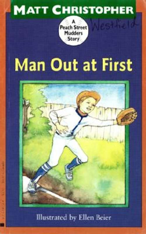 Book cover of Man Out at First: A Peach Street Mudders Story (Peach Street Mudders)