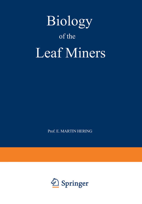 Book cover of Biology of the Leaf Miners (1951)