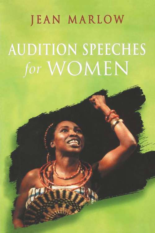 Book cover of Audition Speeches for Women