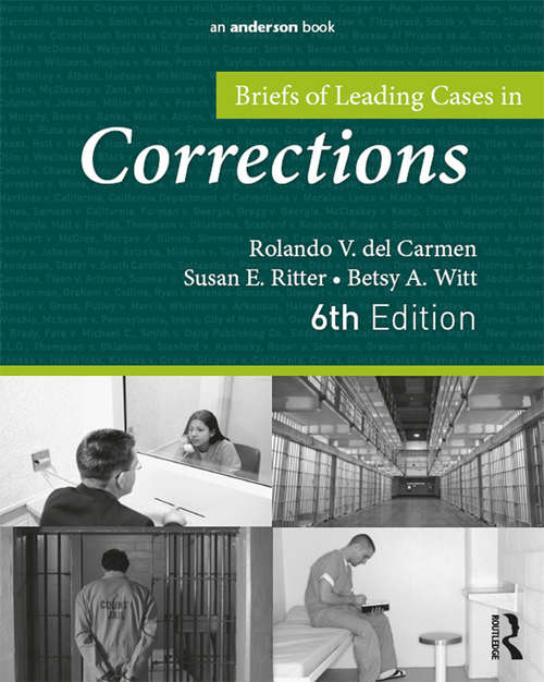 Book cover of Briefs of Leading Cases in Corrections (6)