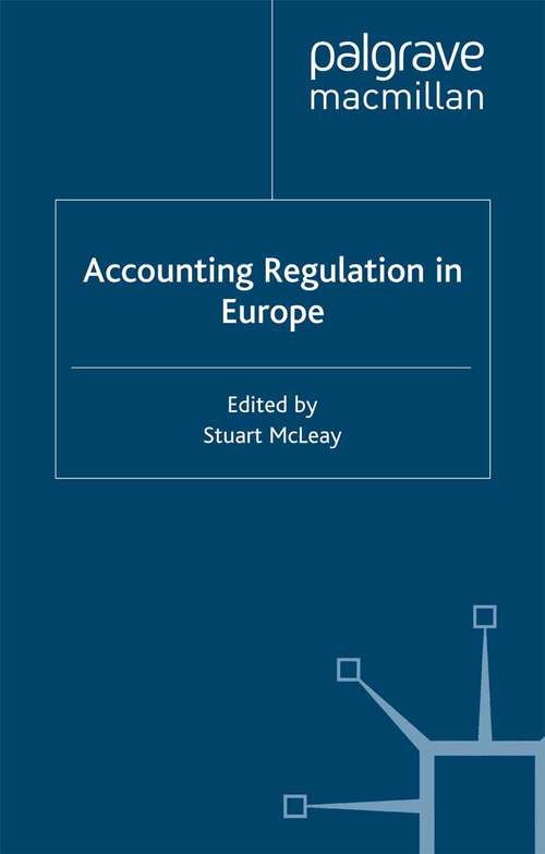 Book cover of Accounting Regulation in Europe (1999)