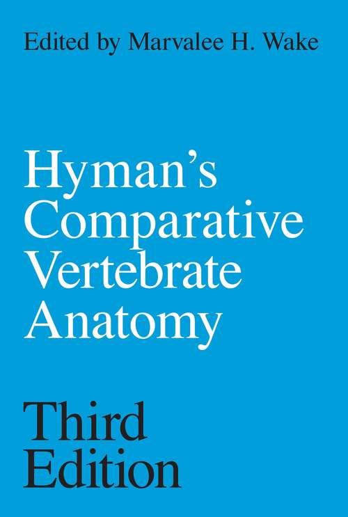 Book cover of Hyman's Comparative Vertebrate Anatomy (3)