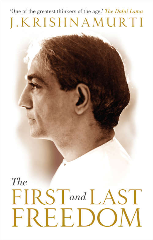 Book cover of The First and Last Freedom