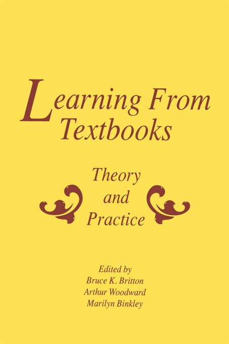 Book cover of Learning From Textbooks: Theory and Practice