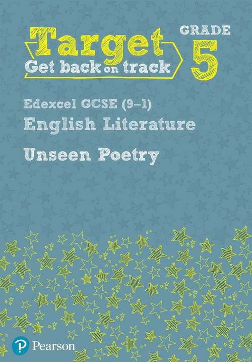 Book cover of Target Grade 5 Unseen Poetry Edexcel GCSE (9-1) Eng Lit Workbook (PDF)