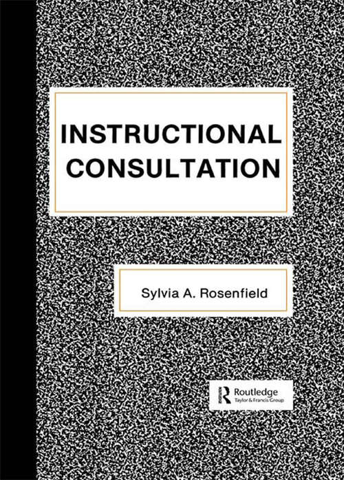 Book cover of Instructional Consultation