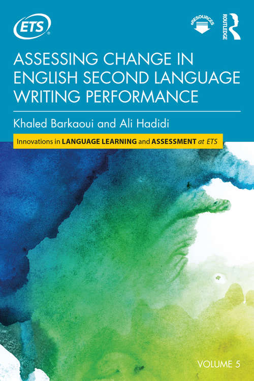 Book cover of Assessing Change in English Second Language Writing Performance