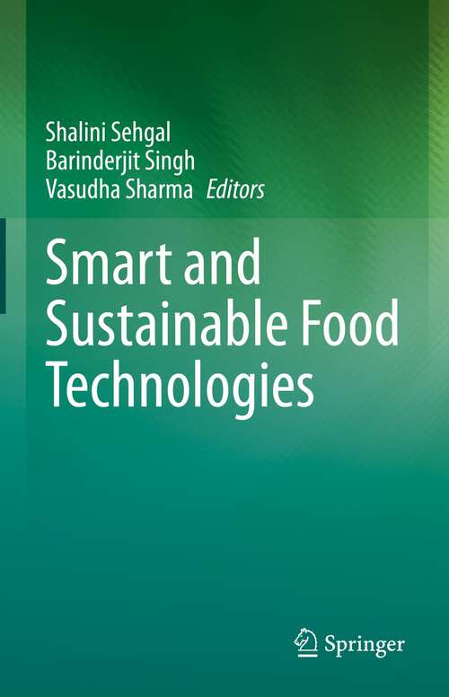 Book cover of Smart and Sustainable Food Technologies (1st ed. 2022)