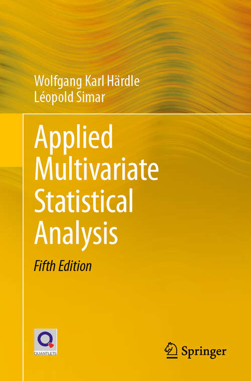 Book cover of Applied Multivariate Statistical Analysis (5th ed. 2019)