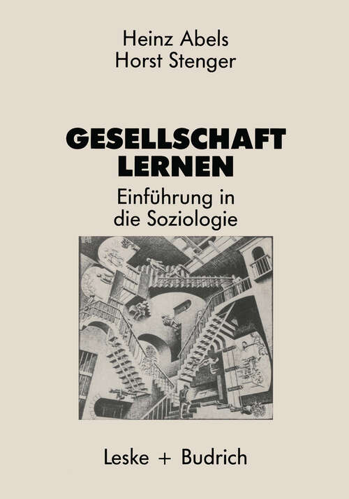 Book cover of Gesellschaft lernen: Einführung in die Soziologie (1986)