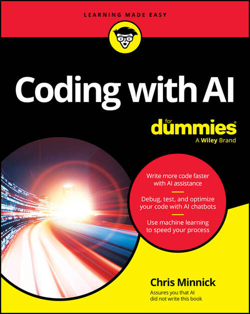 Book cover of Coding with AI For Dummies