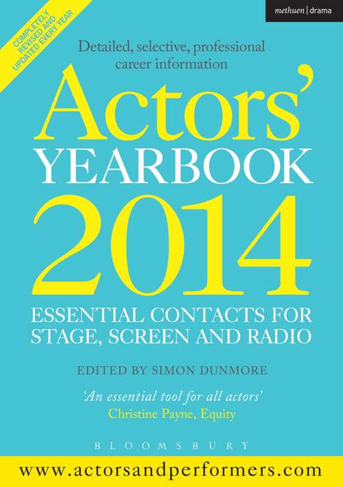 Book cover of Actors' Yearbook 2014