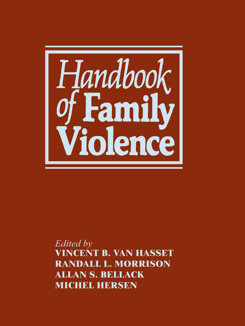 Book cover of Handbook of Family Violence (1988)