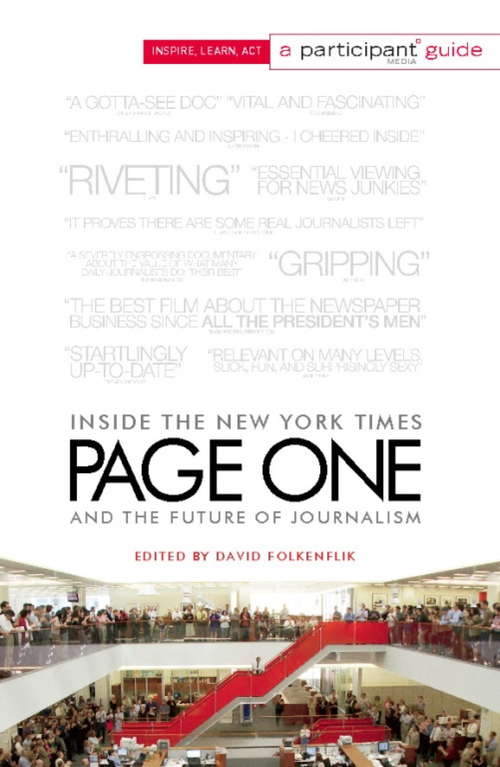 Book cover of Page One: Inside The New York Times and the Future of Journalism
