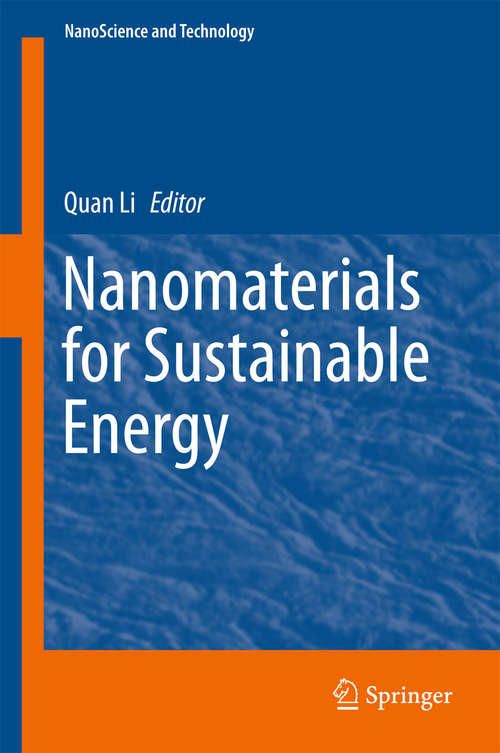 Book cover of Nanomaterials for Sustainable Energy (1st ed. 2016) (NanoScience and Technology)