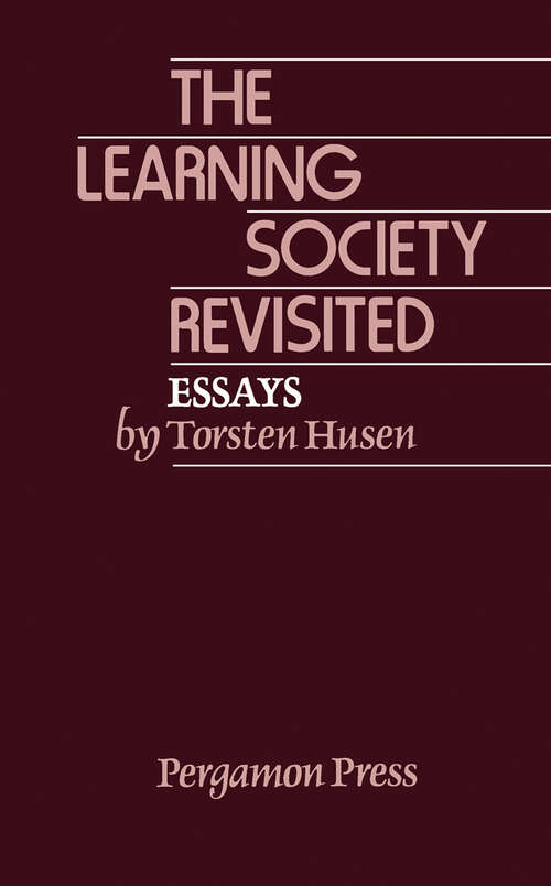 Book cover of The Learning Society Revisited