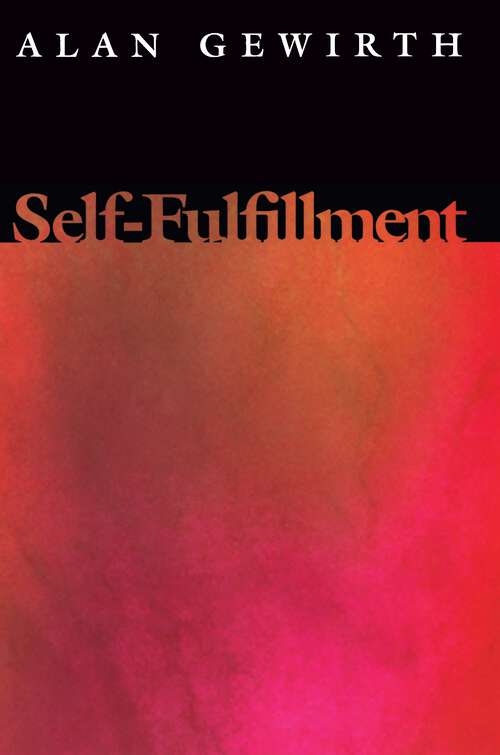 Book cover of Self-Fulfillment