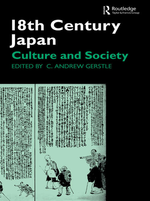 Book cover of 18th Century Japan: Culture and Society
