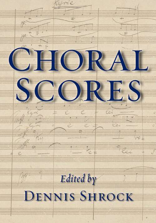 Book cover of CHORAL SCORES C