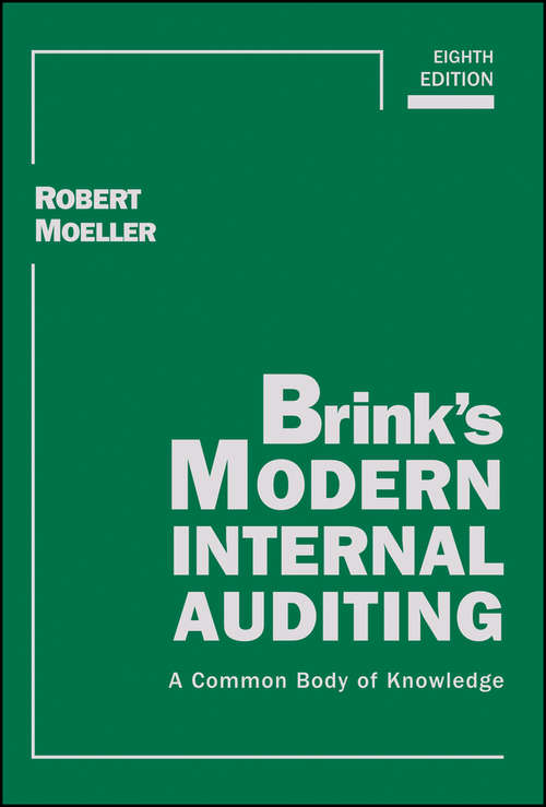 Book cover of Brink's Modern Internal Auditing: A Common Body of Knowledge (8) (Wiley Corporate F&A)