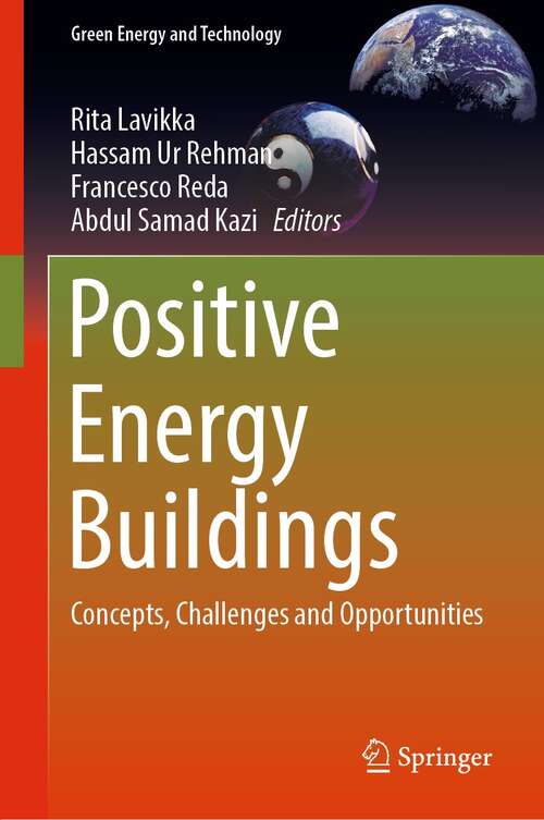 Book cover of Positive Energy Buildings: Concepts, Challenges and Opportunities (1st ed. 2022) (Green Energy and Technology)