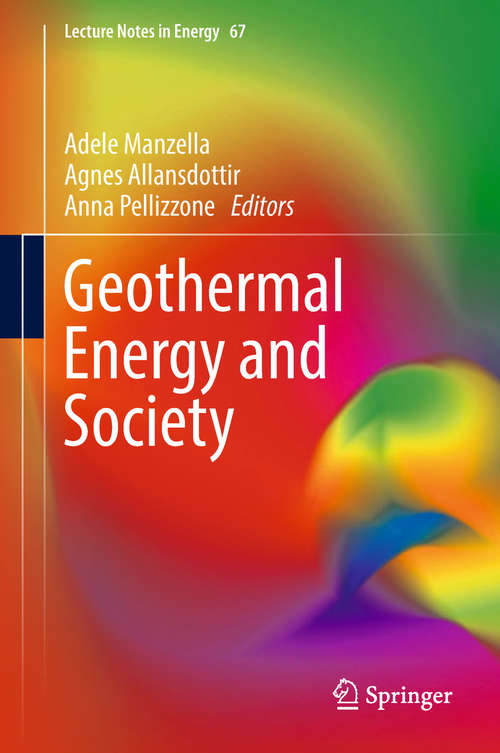 Book cover of Geothermal Energy and Society (Lecture Notes in Energy #67)