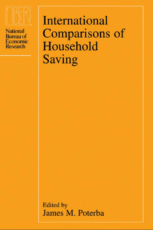 Book cover of International Comparisons of Household Saving (National Bureau of Economic Research Project Report)