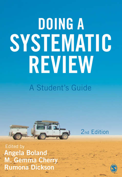 Book cover of Doing a Systematic Review: A Student's Guide