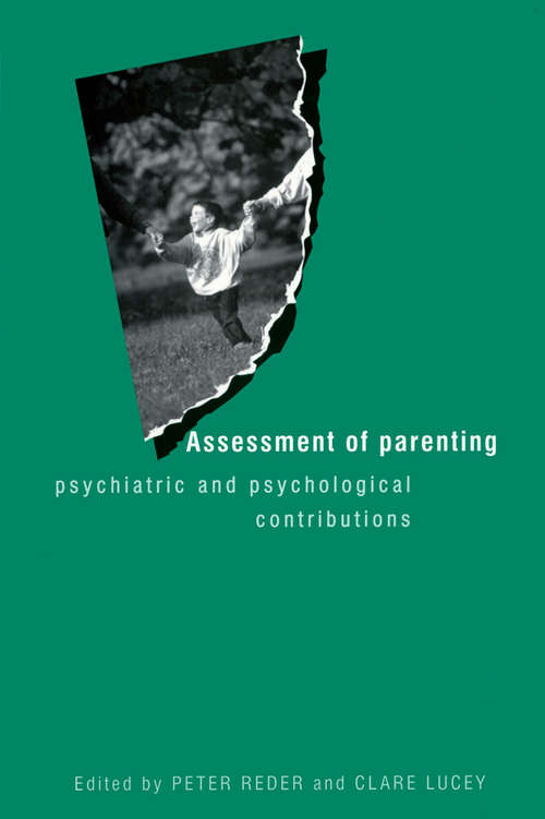 Book cover of Assessment of Parenting: Psychiatric and Psychological Contributions