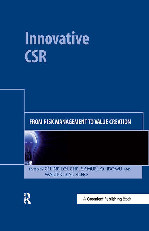 Book cover of Innovative CSR: From Risk Management to Value Creation