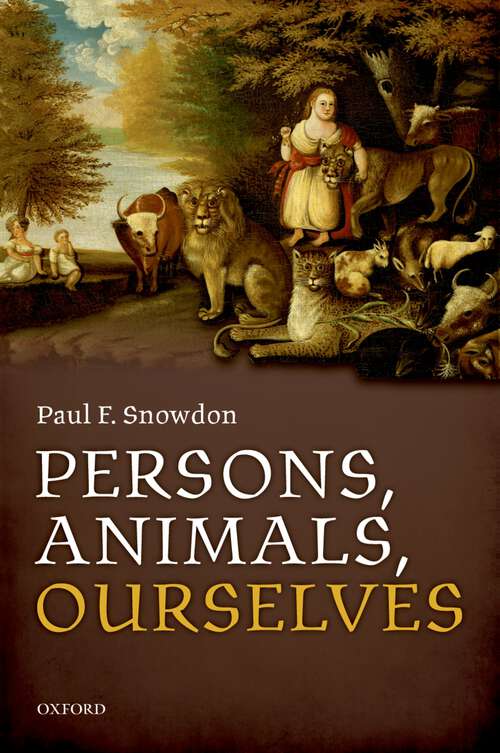 Book cover of Persons, Animals, Ourselves