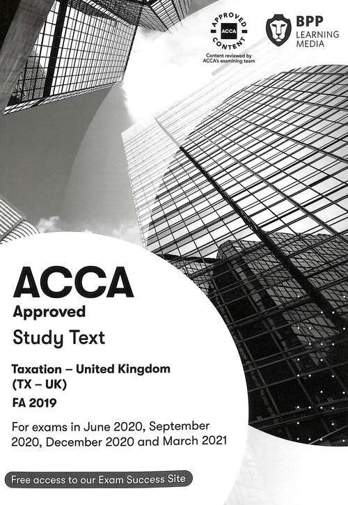 Book cover of Acca Taxation FA2019: Study Text (PDF)