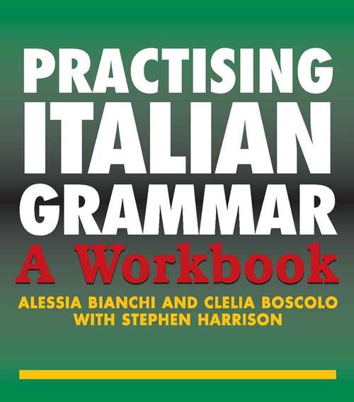 Book cover of Practising Italian Grammar: A Workbook