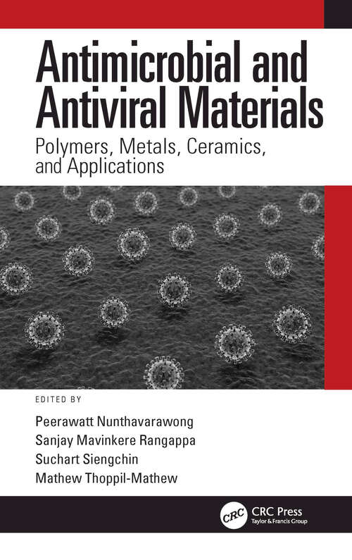 Book cover of Antimicrobial and Antiviral Materials: Polymers, Metals, Ceramics, and Applications