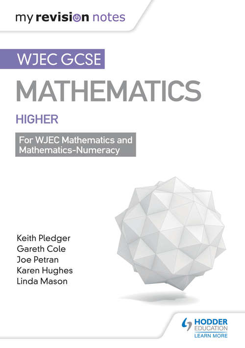 Book cover of WJEC GCSE Maths Higher: Mastering Mathematics Revision Guide (PDF)