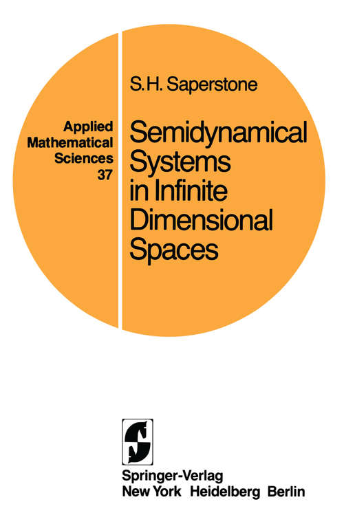 Book cover of Semidynamical Systems in Infinite Dimensional Spaces (1981) (Applied Mathematical Sciences #37)