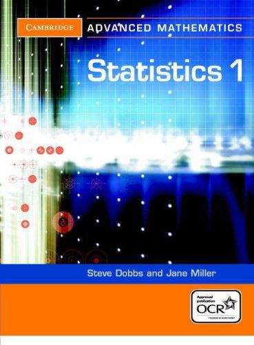 Book cover of Cambridge Advanced Mathematics: Statistics 1 for OCR (PDF)