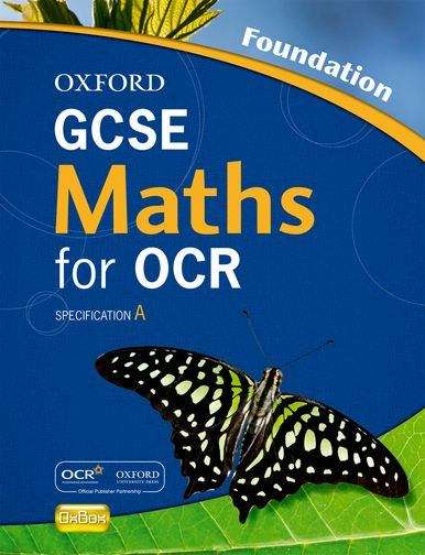 Book cover of Oxford GCSE Maths for OCR: Foundation Level Student Book (PDF)