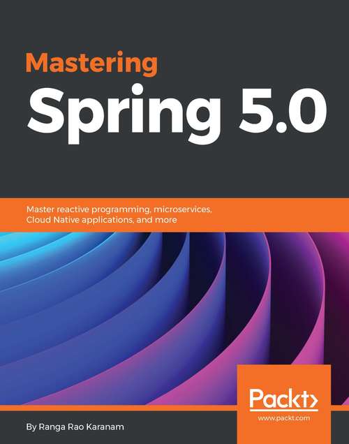 Book cover of Mastering Spring 5.0