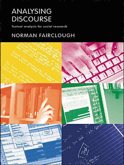 Book cover of Analysing Discourse (PDF): Textual Analysis For Social Research (1)