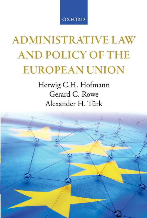 Book cover of Administrative Law and Policy of the European Union