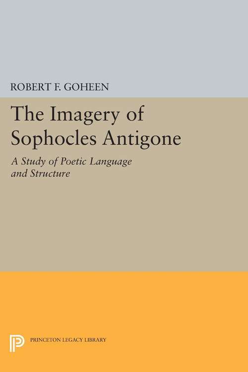 Book cover of Imagery of Sophocles Antigone