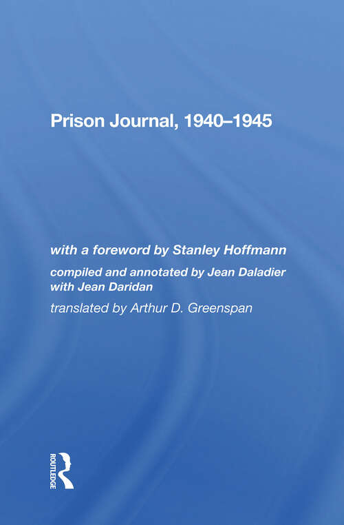 Book cover of Prison Journal, 1940-1945