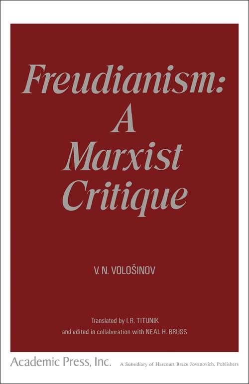Book cover of FREUDIANISM:A MARXIST CRITIQUE