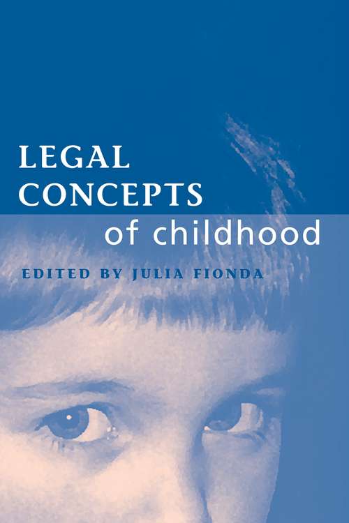 Book cover of Legal Concepts of Childhood