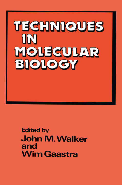 Book cover of Techniques in Molecular Biology (1983)