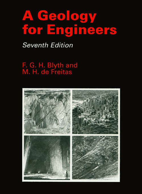 Book cover of A Geology for Engineers, Seventh Edition (7)