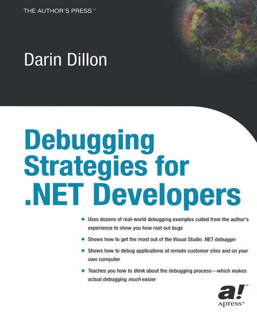 Book cover of Debugging Strategies For .NET Developers (1st ed.)